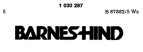 BARNES-HIND Logo (DPMA, 05/04/1981)