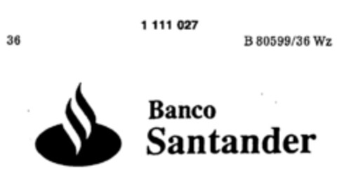 Banco Santander Logo (DPMA, 28.11.1986)