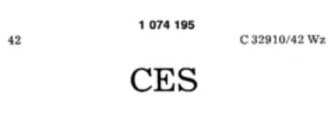 CES Logo (DPMA, 29.02.1984)