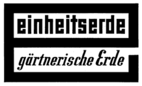 einheitserde gärtnerische Erde Logo (DPMA, 29.03.1968)