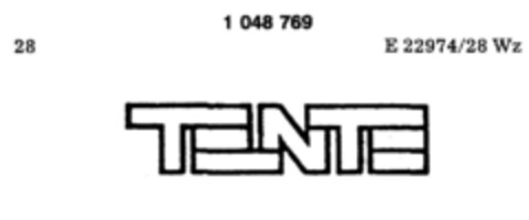TENTE Logo (DPMA, 28.05.1982)