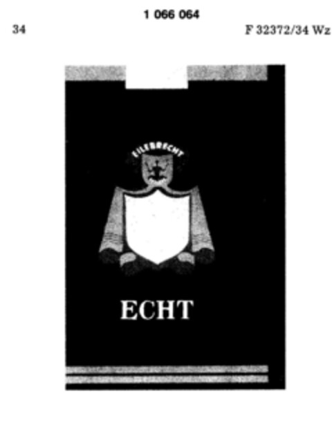 EILEBRECHT ECHT Logo (DPMA, 13.12.1983)