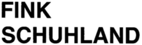 FINK SCHUHLAND Logo (DPMA, 28.07.1984)