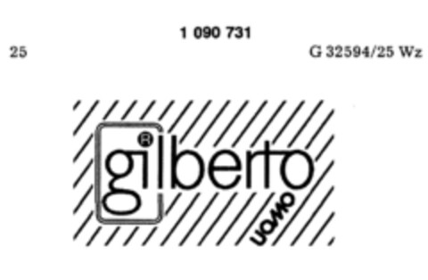 gilberto uomo Logo (DPMA, 17.09.1985)