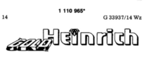 GOLD HEinrich Logo (DPMA, 21.01.1987)