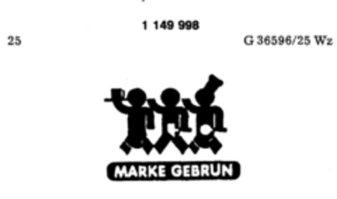 MARKE GEBRUN Logo (DPMA, 31.03.1989)