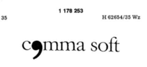 comma soft Logo (DPMA, 30.11.1989)