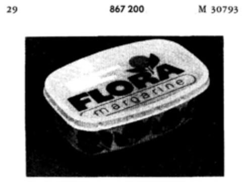 FLORA margarine Logo (DPMA, 28.02.1969)