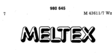 MELTEX Logo (DPMA, 02.09.1977)