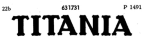 TITANIA Logo (DPMA, 04/25/1951)