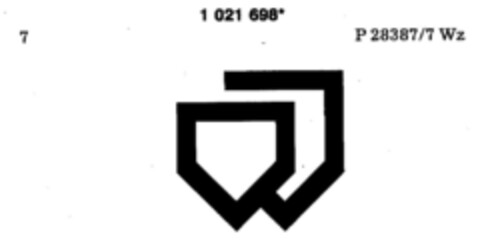 1021698 Logo (DPMA, 06/26/1981)