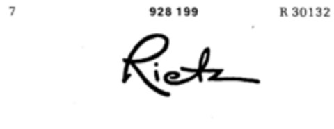 Rietz Logo (DPMA, 21.04.1973)