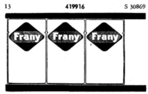 Frany Logo (DPMA, 08.01.1930)