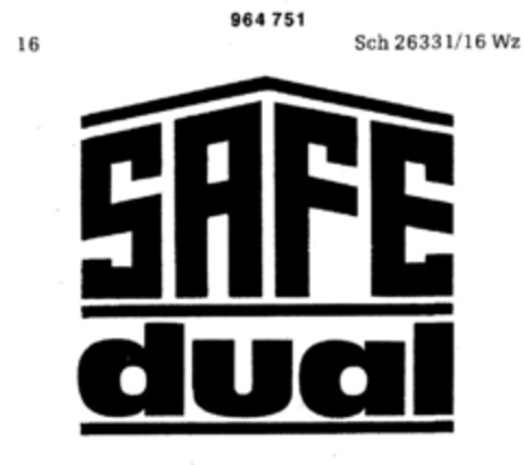 SAFE dual Logo (DPMA, 05.02.1977)