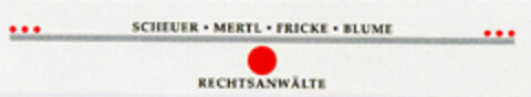 SCHEUER-MERTL-FRICKE-BLUME RECHTSANWÄLTE Logo (DPMA, 03.08.1991)