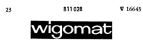 wigomat Logo (DPMA, 11/20/1964)