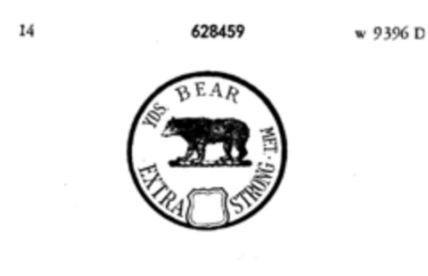 YDS. BEAR MET. EXTRA STRONG Logo (DPMA, 11.11.1948)