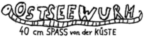 OSTSEEWURM 40 cm SPASS von der KÜSTE Logo (DPMA, 18.07.2001)