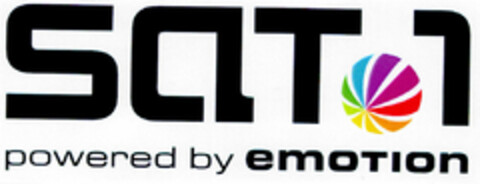 SAT 1 powered by emotion Logo (DPMA, 06.08.2001)