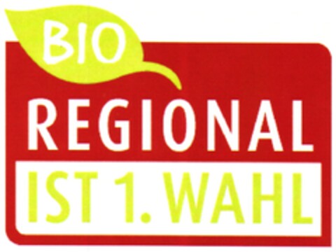 BIO REGIONAL IST 1. WAHL Logo (DPMA, 06/06/2013)