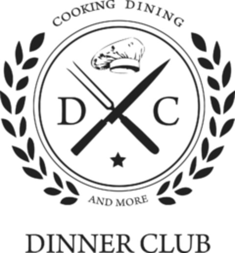 COOKING DINING D C AND MORE DINNER CLUB Logo (DPMA, 21.02.2014)