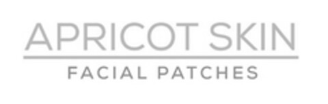 APRICOT SKIN FACIAL PATCHES Logo (DPMA, 13.04.2016)