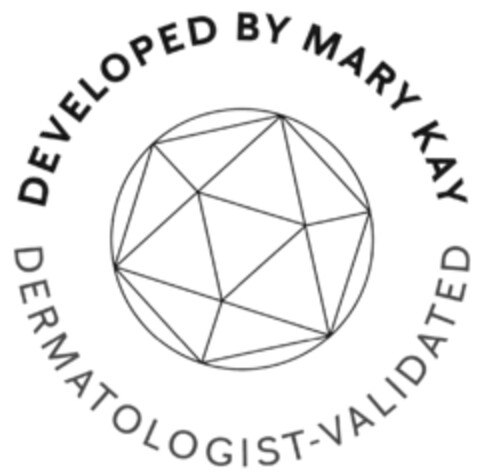 DEVELOPED BY MARY KAY DERMATOLOGIST-VALIDATED Logo (DPMA, 06/15/2020)