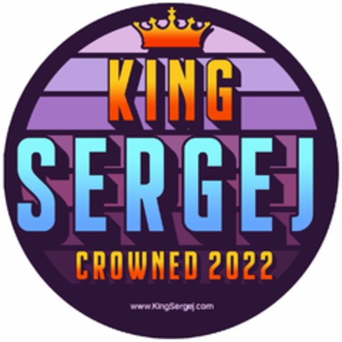 KING SERGEJ CROWNED 2022 www.KingSergej.com Logo (DPMA, 10.08.2022)