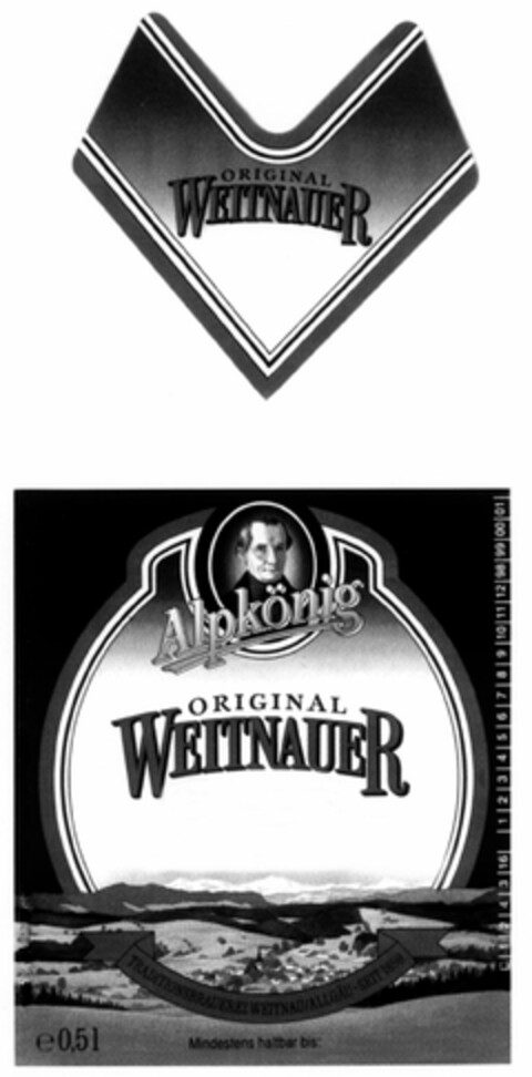 Alpkönig ORIGINAL WEITNAUER Logo (DPMA, 07.07.2005)