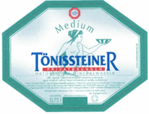 Medium TÖNISSTEINER Logo (DPMA, 10/14/2005)