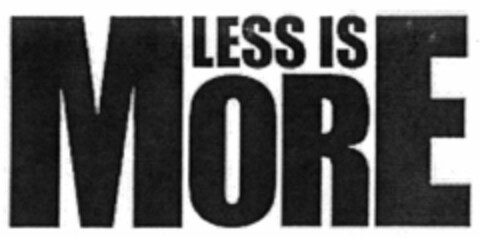 LESS IS MORE Logo (DPMA, 09.11.2005)