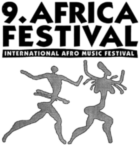 9. AFRICA FESTIVAL INTERNATIONAL AFRO MUSIC FESTIVAL Logo (DPMA, 12.04.1997)