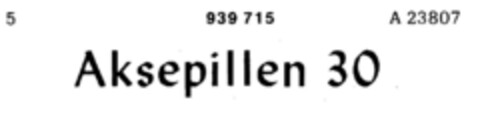 Aksepillen 30 Logo (DPMA, 08.07.1972)