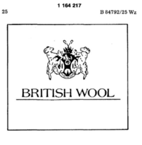 BRITISH WOOL Logo (DPMA, 18.06.1988)