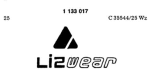 Liz wear Logo (DPMA, 09/15/1986)