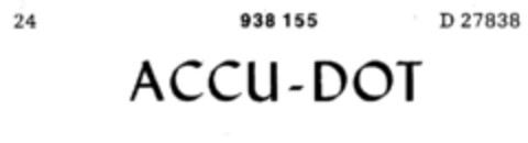 ACCU-DOT Logo (DPMA, 24.05.1973)