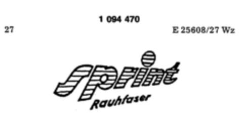 sprint Rauhfaser Logo (DPMA, 01/16/1986)