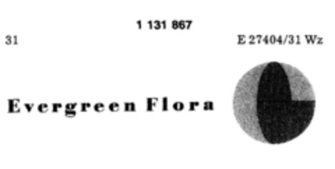 Evergreen Flora Logo (DPMA, 05.03.1988)