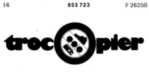 trocopier Logo (DPMA, 11/26/1975)