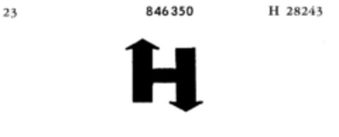 H Logo (DPMA, 20.05.1966)