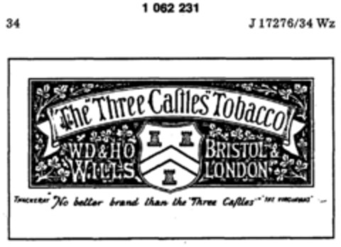 The "Three Castles" Tobacco Logo (DPMA, 01/12/1982)