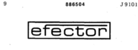 efector Logo (DPMA, 05.08.1970)