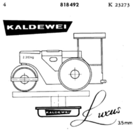 KALDEWEI Luxus Logo (DPMA, 12.08.1964)