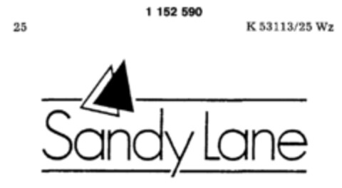 Sandy Lane Logo (DPMA, 07/27/1988)