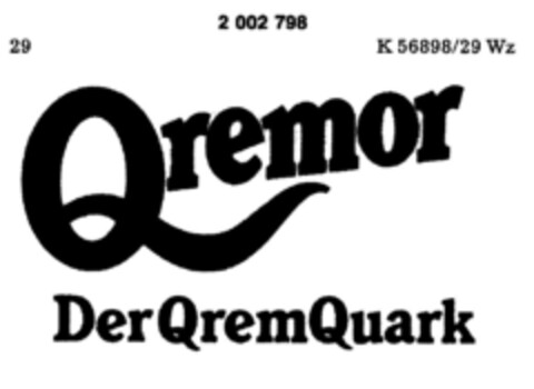 Qremor Der QremQuark Logo (DPMA, 10/12/1990)