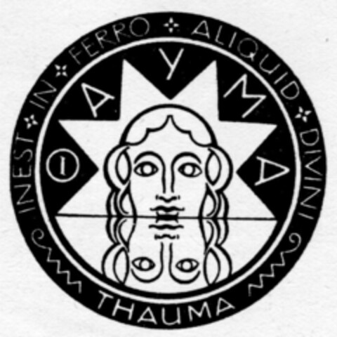 THAUMA INEST IN FERRO ALIQID DIVINI Logo (DPMA, 16.06.1920)