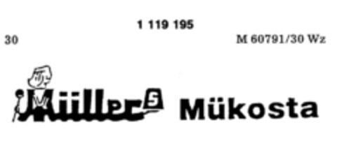 Müller`s Mükosta Logo (DPMA, 03.06.1987)