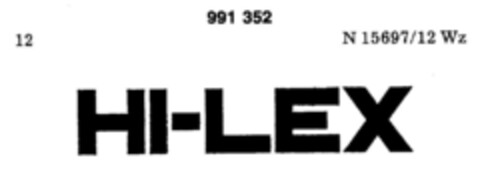 HI-LEX Logo (DPMA, 05.01.1978)