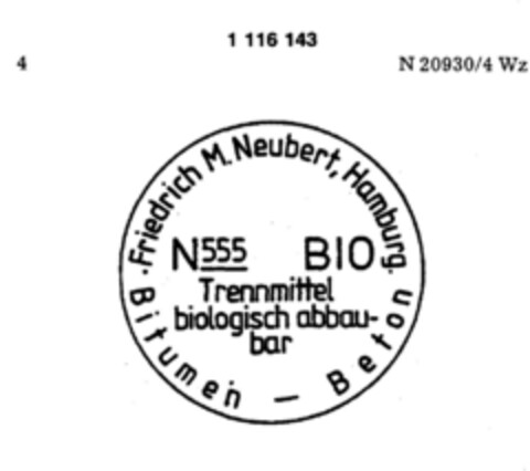 Friedrich M. Neubert, Hamburg Logo (DPMA, 04.04.1987)