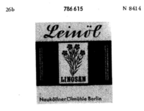 LINOSAN Leinöl Logo (DPMA, 05/13/1963)